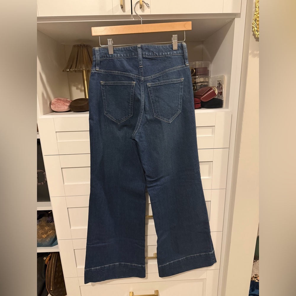 J. Crew Women's Wide-Leg Jeans in Indigo Blue - Picture 7 of 7